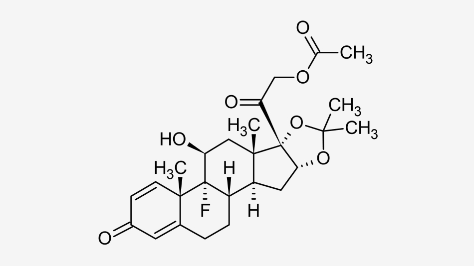 Structural formula of Triamcinolone Acetonide